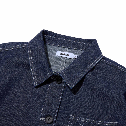 KIRSH DOUBLE POCKET HALF DENIM JACKET(BLUE)