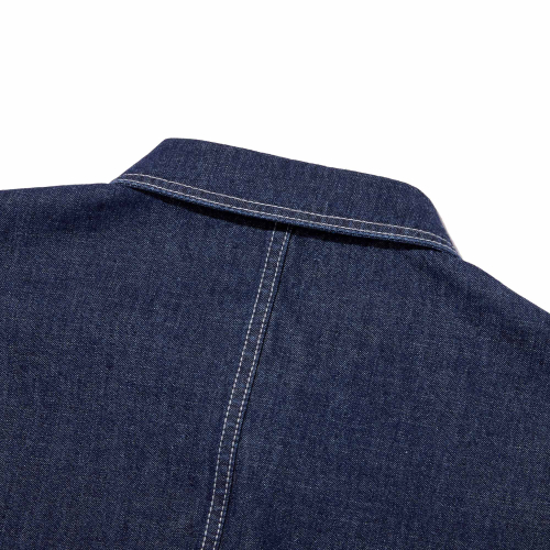 KIRSH DOUBLE POCKET HALF DENIM JACKET(BLUE)
