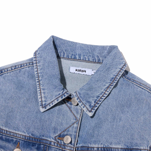 PLAIN STANDARD FIT DENIM JACKET(LIGHT BLUE)