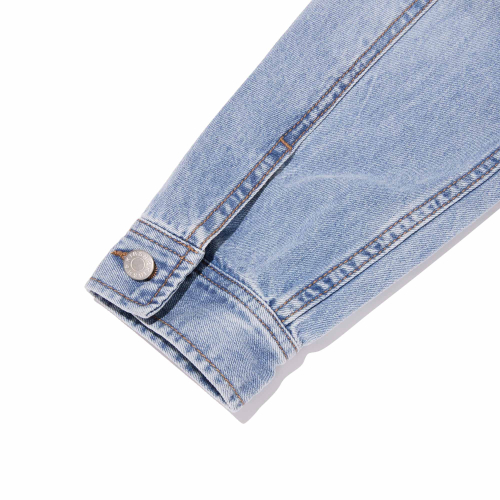 PLAIN STANDARD FIT DENIM JACKET(LIGHT BLUE)