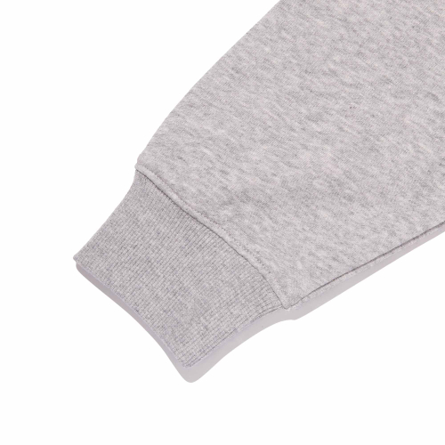 CHERRY USA HEART APPLIQUE CROP HOODIE(MELANGE GRAY)