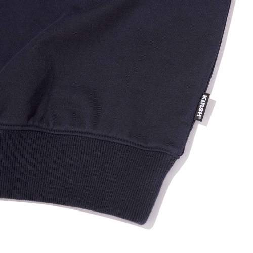 CHERRY USA HEART APPLIQUE LOOSE-FIT SWEATSHIRT(DARK NAVY)