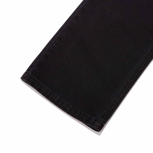 RELAXED-FIT DENIM PANTS(BLACK)