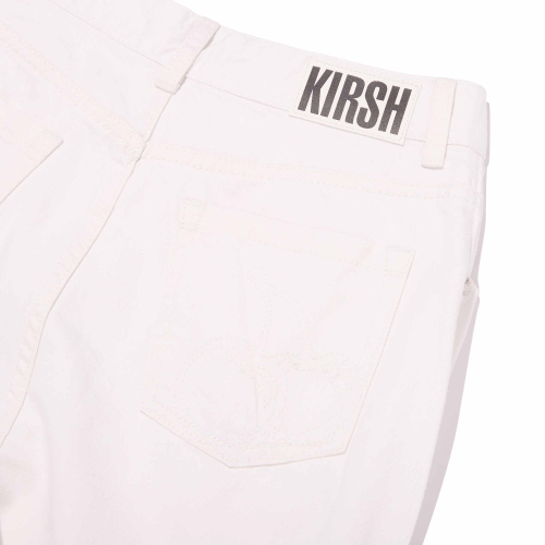 PLAIN WIDE-FIT DENIM PANTS(WHITE)