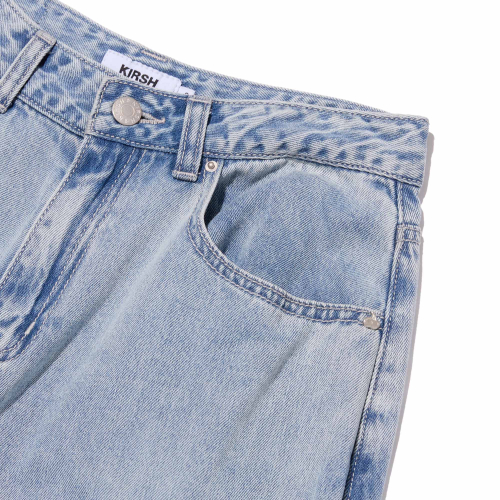 PLAIN WIDE-FIT DENIM PANTS(LIGHT BLUE)