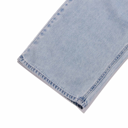 PLAIN WIDE-FIT DENIM PANTS(LIGHT BLUE)