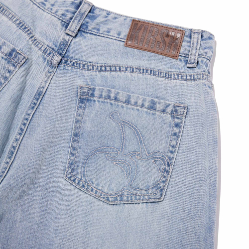 PLAIN WIDE-FIT DENIM PANTS(LIGHT BLUE)