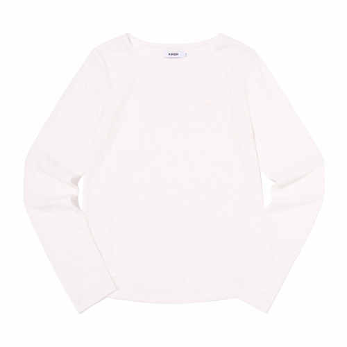 SHEER SLIM-FIT LONG SLEEVE(WHITE)