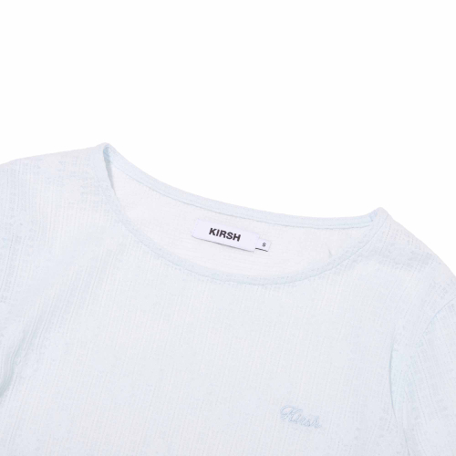 SHEER SLIM-FIT LONG SLEEVE(LIGHT BLUE)