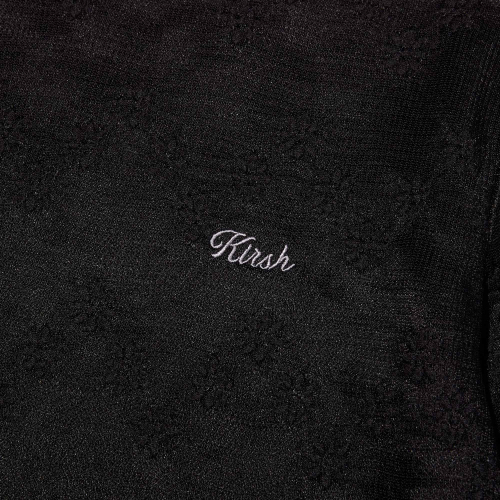 SHEER SLIM-FIT LONG SLEEVE(BLACK)