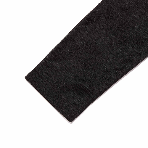 SHEER SLIM-FIT LONG SLEEVE(BLACK)