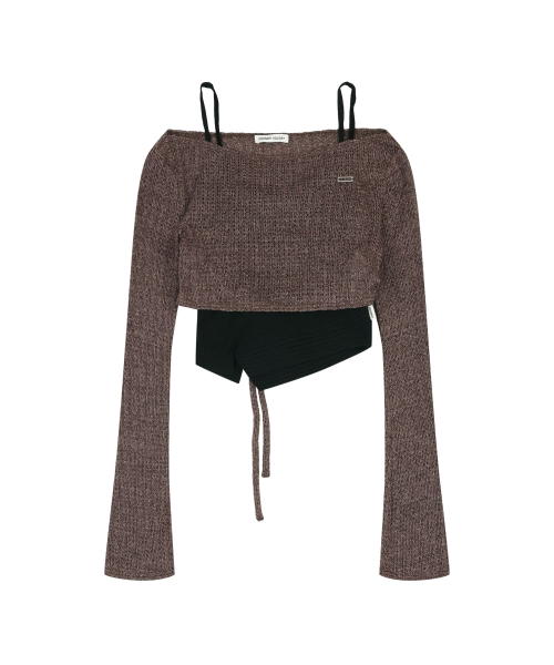 BOLERO TOP SET [BROWN]