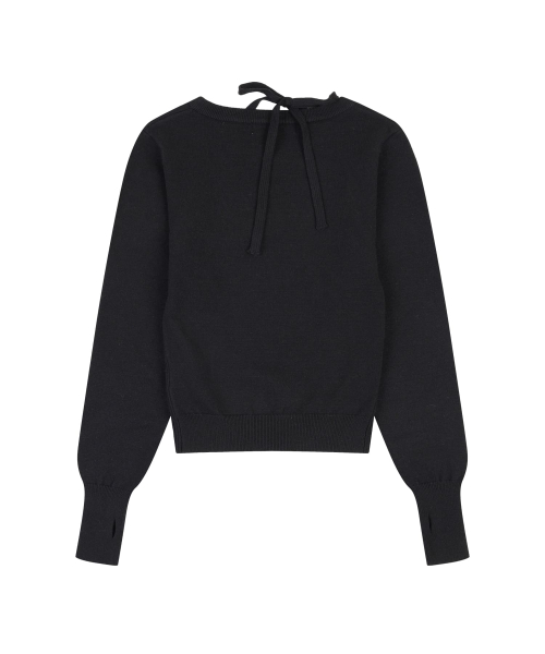 BOLERO KNIT TOP [BLACK]