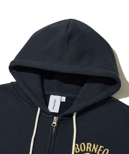 Borneo Panther Zip Hoodie_NAVY