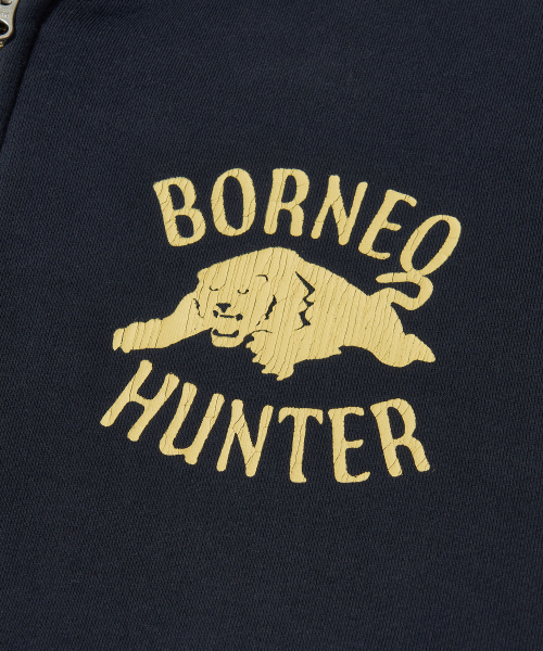 Borneo Panther Zip Hoodie_NAVY