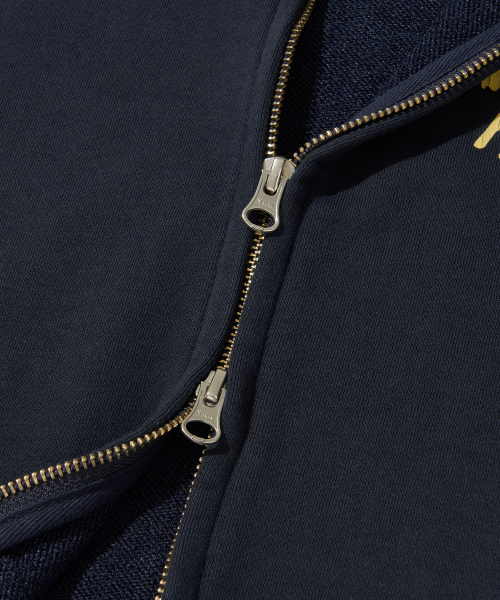 Borneo Panther Zip Hoodie_NAVY