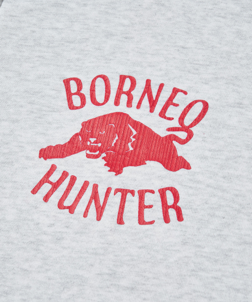 Borneo Panther Zip Hoodie_LIGHT GRAY
