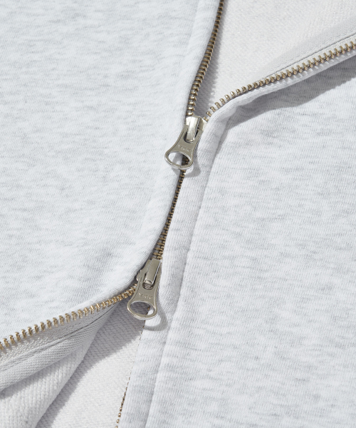 Borneo Panther Zip Hoodie_LIGHT GRAY