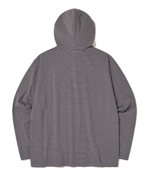 Twin Stripe Light Hoodie_BROWN
