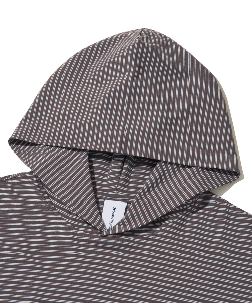 Twin Stripe Light Hoodie_BROWN