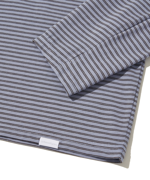 Twin Stripe Light Hoodie_PURPLE