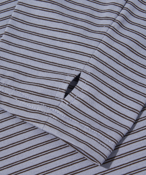 Twin Stripe Light Hoodie_PURPLE