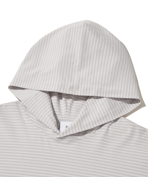 Twin Stripe Light Hoodie_LIGHT GRAY