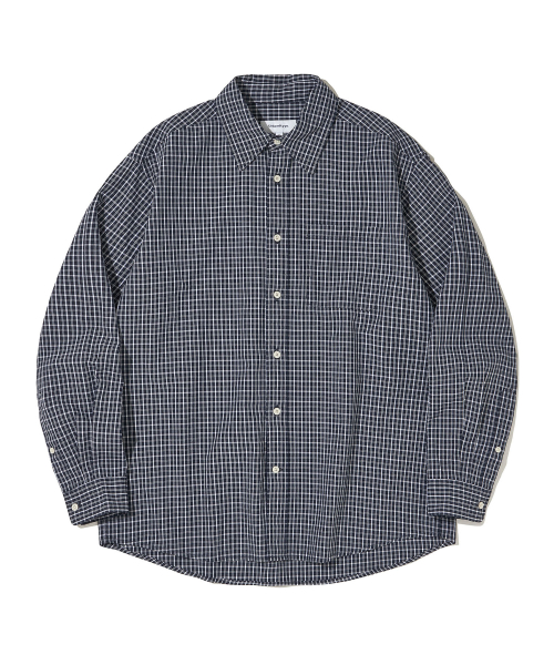 Vintage Cottage Check Shirt_NAVY