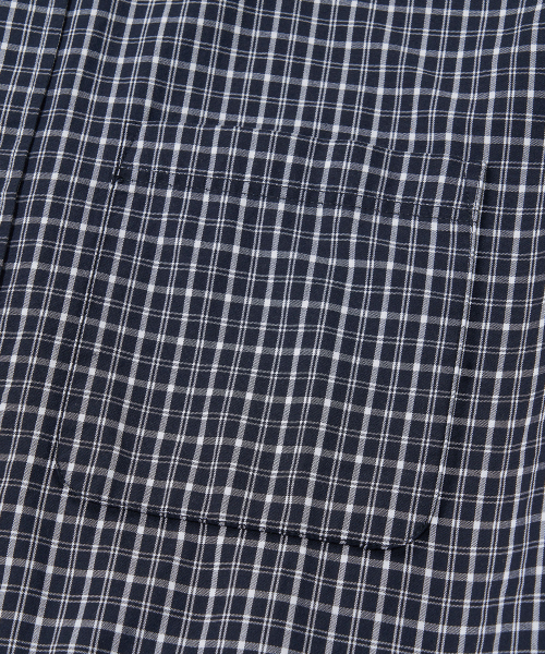Vintage Cottage Check Shirt_NAVY