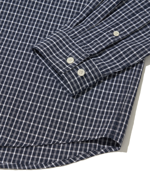 Vintage Cottage Check Shirt_NAVY