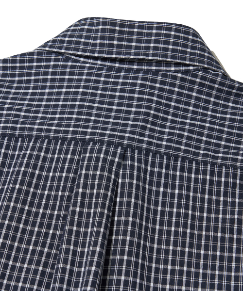 Vintage Cottage Check Shirt_NAVY