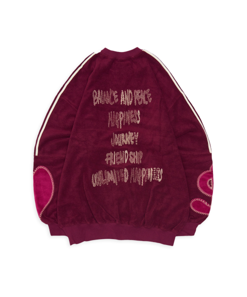 Tuewid retro sweatshirts in plum