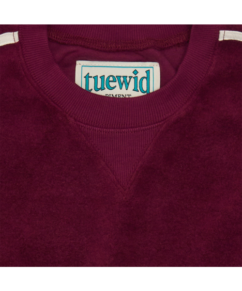 Tuewid retro sweatshirts in plum