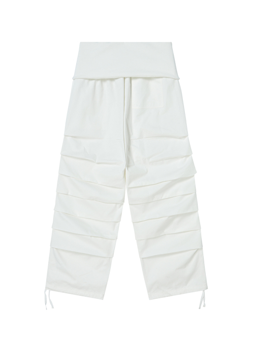 TUCK PANTS WHITE
