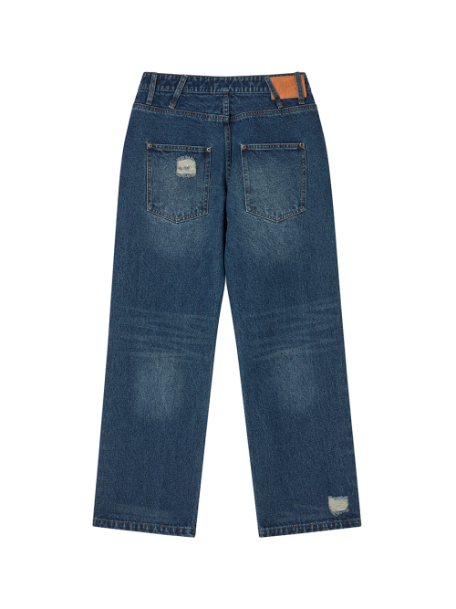 STAR APLIQUE DENIM PANTS INDIGO