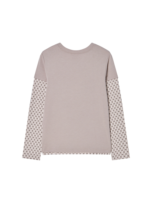 SKULL L/S DUSTY PINK