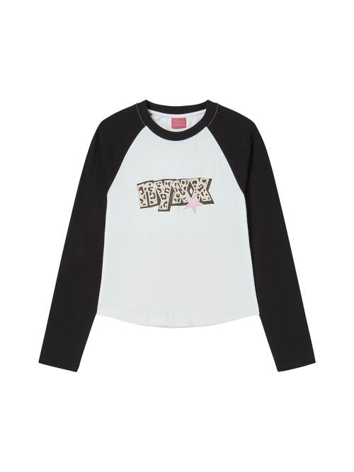 STAR RAGLAN L/S BLACK