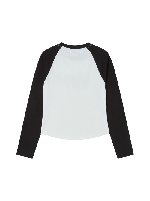 STAR RAGLAN L/S BLACK