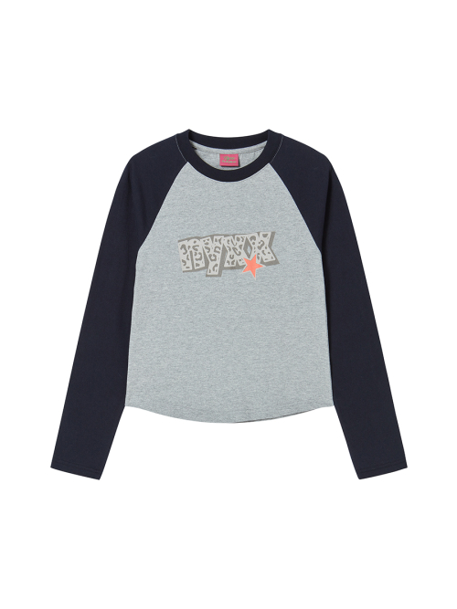 STAR RAGLAN L/S NAVY