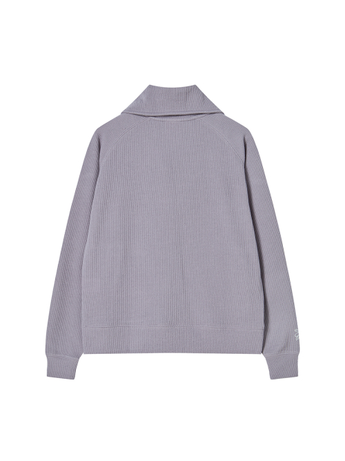BUTTON UP CARDIGAN PURPLE