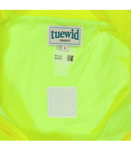 Diagonal half zipped snowboard fleece in neon green