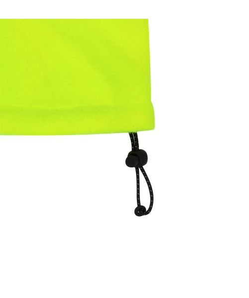 Diagonal half zipped snowboard fleece in neon green
