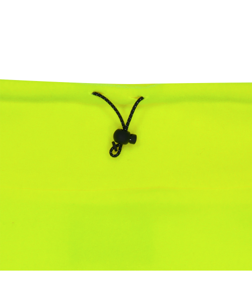 Diagonal half zipped snowboard fleece in neon green