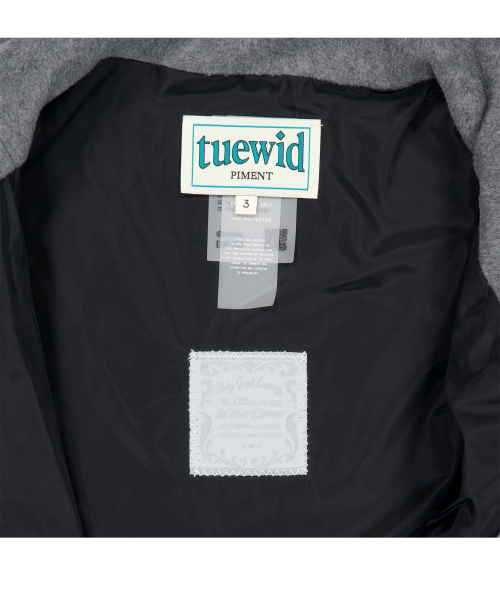 Diagonal half zipped snowboard fleece in melange gray