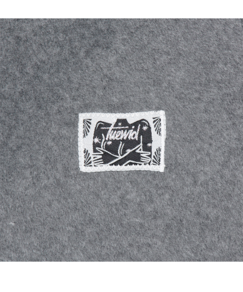 Diagonal half zipped snowboard fleece in melange gray