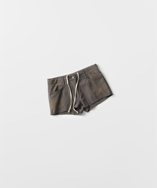 Faded Drawstring Micro Shorts