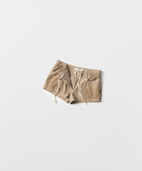 Faded Drawstring Micro Shorts