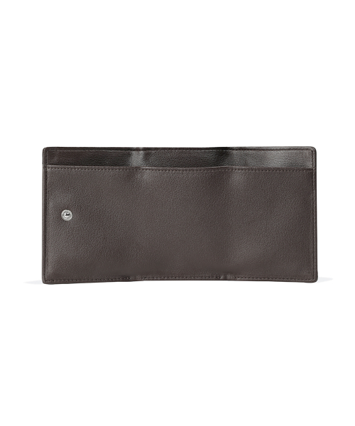 TRIANGLE TRIPLE WALLET - LEOPARD BROWN