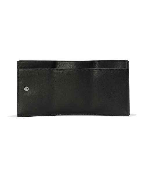 TRIANGLE TRIPLE WALLET - LEOPARD BLACK