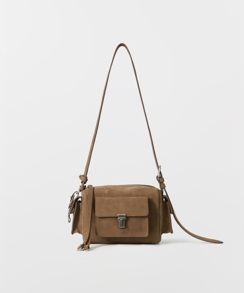 Pocket belted shoulder bag